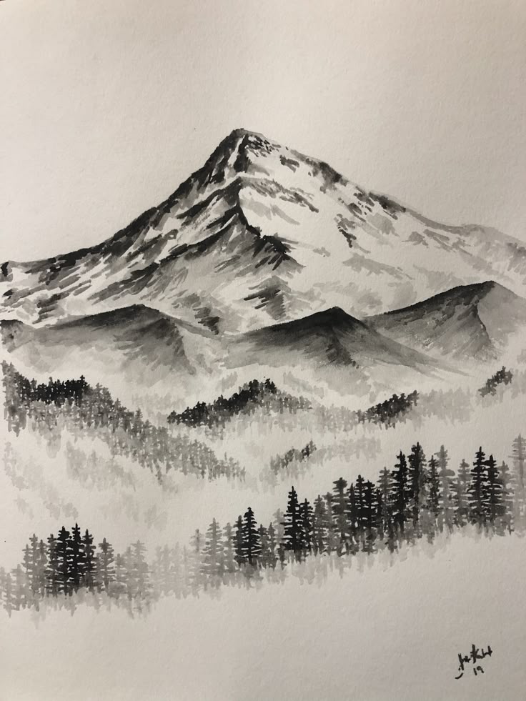 Mountainscape Sketch